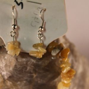 Citrine Necklace with Earrings